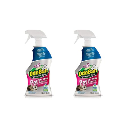 Odoban OdoBan Pet Oxy Stain Remover & Odor Eliminator, 32 fl oz Spray, 2-Pack BND01188